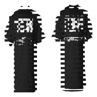 Tom Guitare Battement De Coeur Musique Guitariste T-Shirt - Cadeauxyz