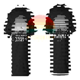 Toronto Canadaiaggio Retrò Tramonto Maglietta - Novitaregali