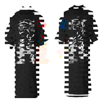 Tractor Granja Animales Número 2 2Do Cumpleaños Granja Barnyard Camiseta unisex - Regaloses