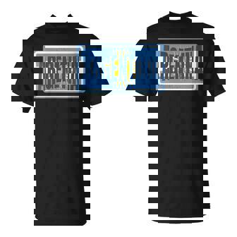 Traditional Argentina Blue Country Flag Argentina Fan T-Shirt | Mazezy