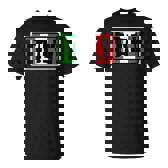 Traditional Italy RedGreen Country Flag Italian Fan T-Shirt | Mazezy