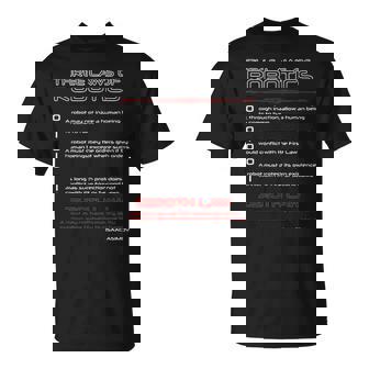 Tres Leyes De La Robótica Y La Ley Cero Camiseta unisex - Regaloses