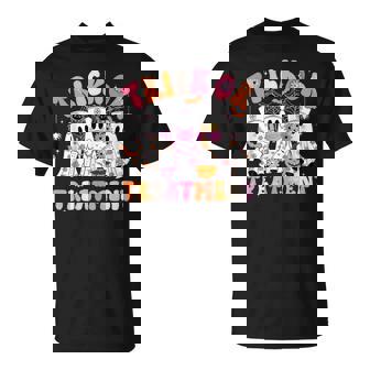 Trick Or Treatment Ghost Nurse Halloween Costume Girl Women T-Shirt | Mazezy