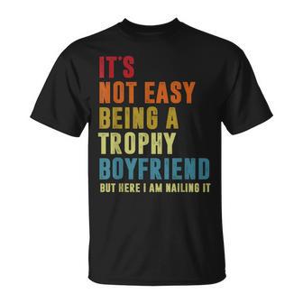 Trophy Boyfriend Bf Meme T-Shirt | Mazezy