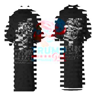 Trump Girl No Apologies Messy Bun Sunglasses Trump Usa Flag T-Shirt | Seseable CA