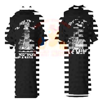 Trump Tariffed Your Mom Last Night Saying Meme Dad Men T-Shirt | Seseable CA