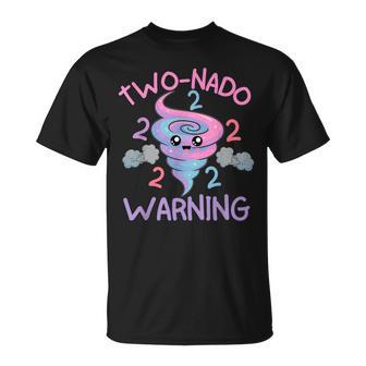 Two Nado Warning 2Nd Birthday Tornado Party T-Shirt - Thegiftio UK
