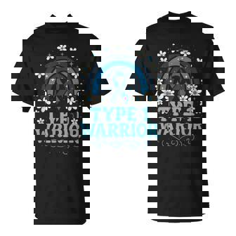 Type 1 Warrior Diabetes Awareness Rainbow T-Shirt | Seseable FR