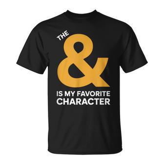 Typography Ampersand T-Shirt - Thegiftio UK