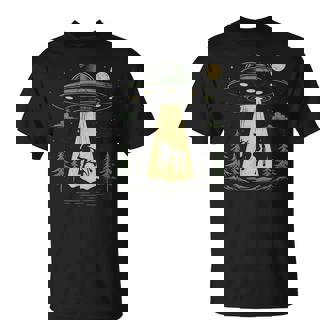 Ufo 牛誘拐デザイン Tシャツ - Kawaiitshirt