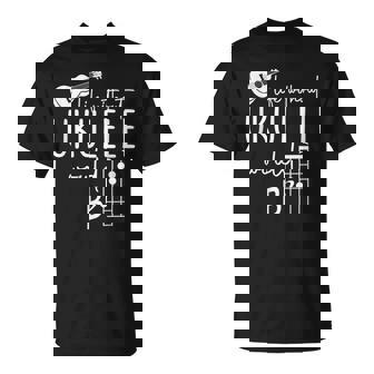 Uke Music-Life Without Ukulele Would B Flat Music Instrument T-Shirt | Mazezy