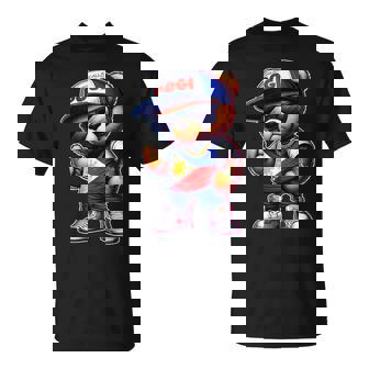 Unapologetically Pogi フィリピン国旗テディベア Tシャツ - Kawaiitshirt