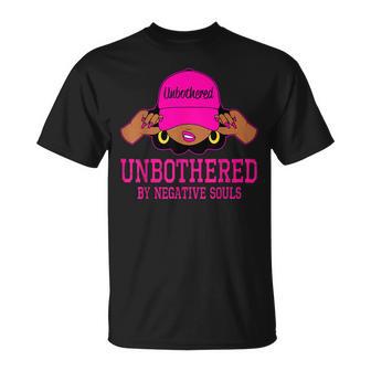 Unbothered Sassy Black Woman African American Afro Queen T-Shirt - Thegiftio UK