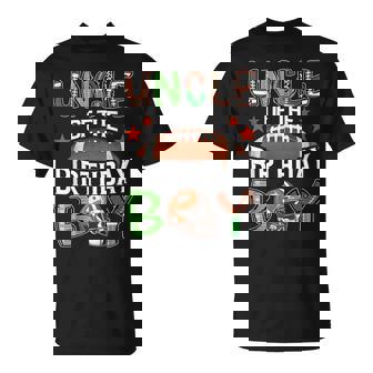 Uncle Of The Birthday Boy Game Day Football T-Shirt - Seseable