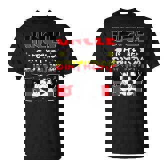 Uncle Of The Birthday Boy Matching Nephew Family Bday T-Shirt - Thegiftio