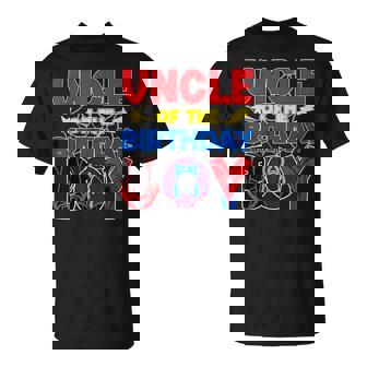 Uncle Of The Birthday Boy Matching Spider Family Birthday T-Shirt - Monsterry