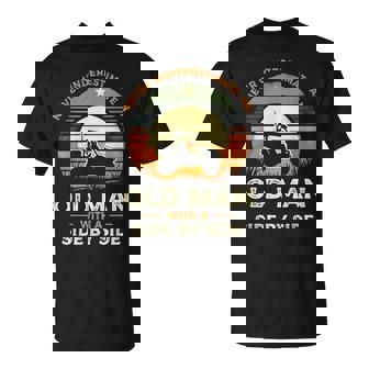 Never Underestimate An Old Man With A Side By Side Utv T-Shirt - Thegiftio