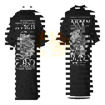 Never Underestimate A Woman Who Still Plays Piano In Her T-Shirt - Monsterry