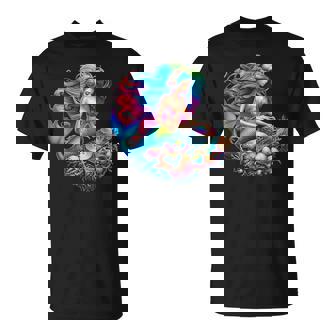 Underwater Mermaid Dj Edm Music Lover T-Shirt - Thegiftio