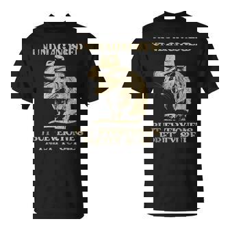 Undiagnosed But Everyone Pretty Sure Cowboy Opossum T-Shirt - Monsterry