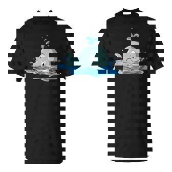 Une Jolie Baleine Nage Dans La Mer T-Shirt - Cadeauxyz