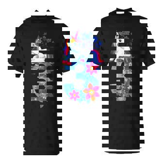 Unicornio 3 Años Niña Cumpleaños Camisa Feliz Número 3 Camiseta unisex - Regaloses