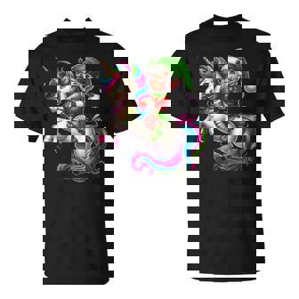 Unicornio De Elfo De Navidad Fiesta De Navidad Niños Y Niñas Camiseta unisex - Regaloses