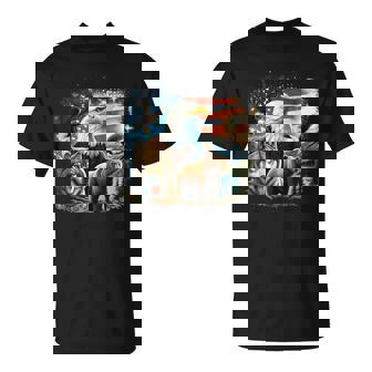 Usa Animals Bald Eagles Grizzly Bear Wolf Wilderness Nature T-Shirt - Thegiftio