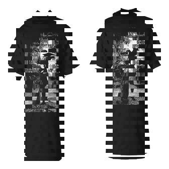 Vampire Kiss Romantic Gothic Grunge Old Aesthetic T-Shirt | Mazezy