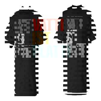 Vatti Ist Platti Erschöpftater Papa Lustigpruch T-Shirt - Seseable