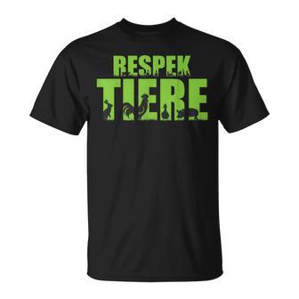 Veganer Egetarier Geschenke Und Outfits Tierliebhaber TierschützereganpruchEganeregetarier Chwarz -Erwachsene Klein Klassisches Mit Tierdruck T-Shirt - Geschenkecke
