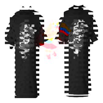 Venezuela Woman Venezuelan Flag Day Hispanic Girl T-Shirt | Mazezy