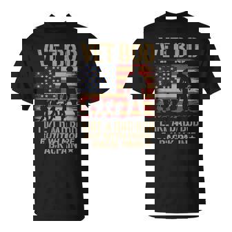 Vet Bod Like Dad Bod But With More Back Pain Us Flag Veteran T-Shirt - Monsterry