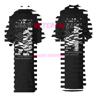 Veteran And Cancer Survivor T-Shirt - Thegiftio