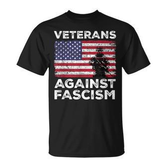 Veterans Against Fascism Vintage Us Army Patriotic Soldier T-Shirt - Thegiftio UK