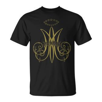 Vierge Marie Auspice Maria Catholique Traditionnelle T-Shirt - Cadeauxyz