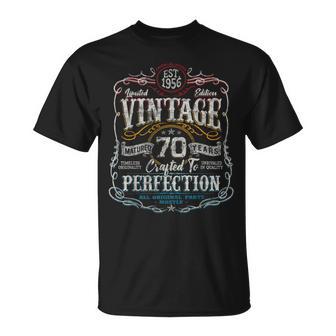 Vintage 1956 Limited Edition 70 Year Old 70Th Birthday T-Shirt - Thegiftio