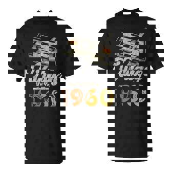 Vintage 1960 Cassette Lápiz 65 Cumpleaños Camiseta unisex - Regaloses