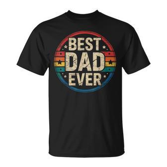 Vintage Avec Inscription Best Dad Ever Pour La Fête Des Pères T-Shirt - Cadeauxyz