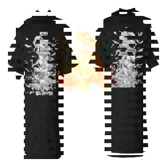 Vintage Bearded Dragon Floral Nature Lizard Reptile Lover T-Shirt - Monsterry