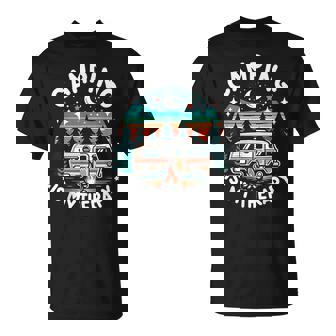 Vintage Camping Is My Therapy Family Adventure Outdoors T-Shirt | Mazezy