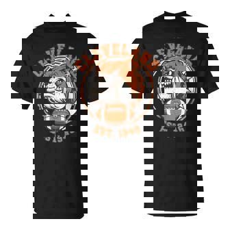 Vintage Cleveland Football Dog T-Shirt | Mazezy