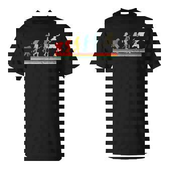 Vintage Évolution Joueur De Football Maillot Football T-Shirt - Cadeauxyz