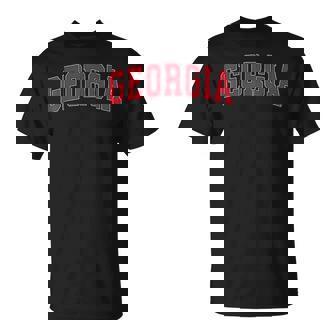 Vintage Georgia Ga Georgia Ga Classic Retro Red T-Shirt | Mazezy