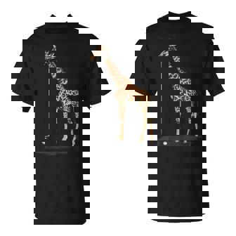 Vintage Giraffe Playing Golf Golfer Golf Lovers T-Shirt | Mazezy