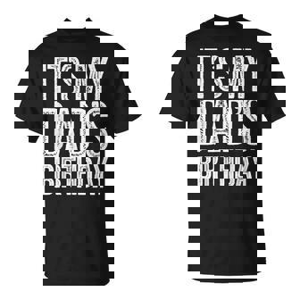 Vintage It's My Dad's Birthday Distressed Women T-Shirt - Monsterry