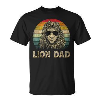 Vintage Lion Dad Lion Lovers Daddy Father's Day T-Shirt - Thegiftio UK