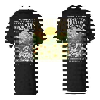 Vintage Protect And Preserve National Parks Sunset Floral T-Shirt | Mazezy