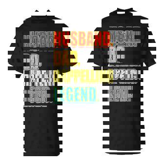 Vintage Rappelling Husband Dad Legend Father's Day T-Shirt | Mazezy