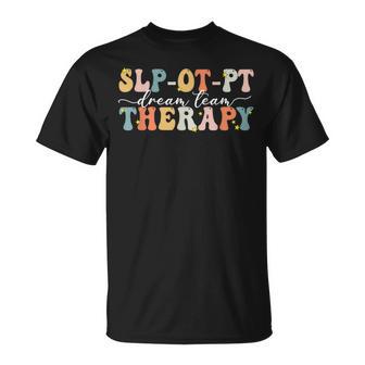 Vintage Therapy Dream Team Slp Ot Pt Rehab Therapist Week T-Shirt - Thegiftio UK